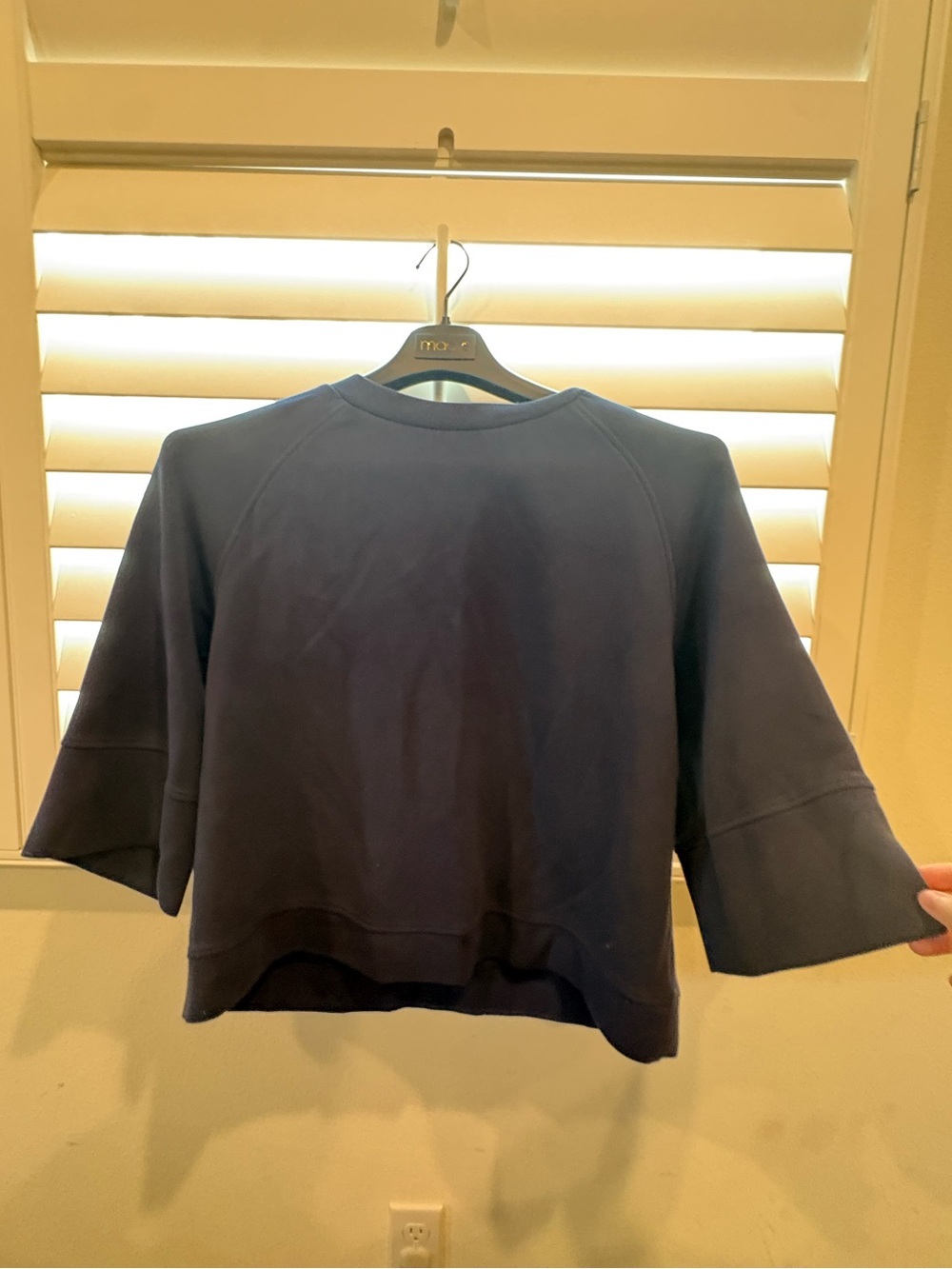 VARLEY NAVY BLUE LONG SLEEVE SWEATER NO HOODIE OVER SIZE FIT LARGE